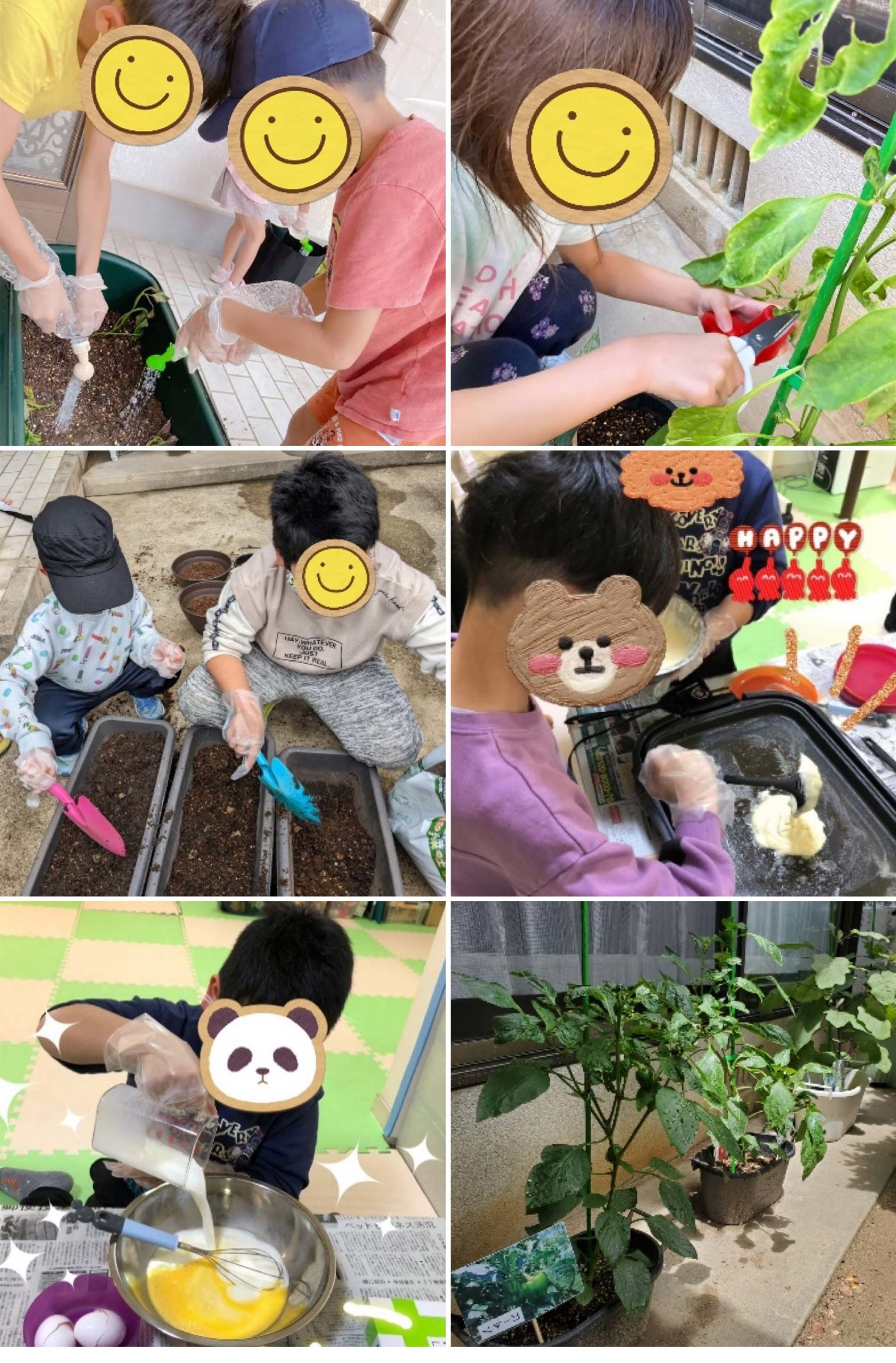 教室での食育の様子 教室での食育の様子